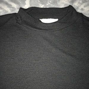 NWOT Black Mock Short Sleeve sweater Abercrombie